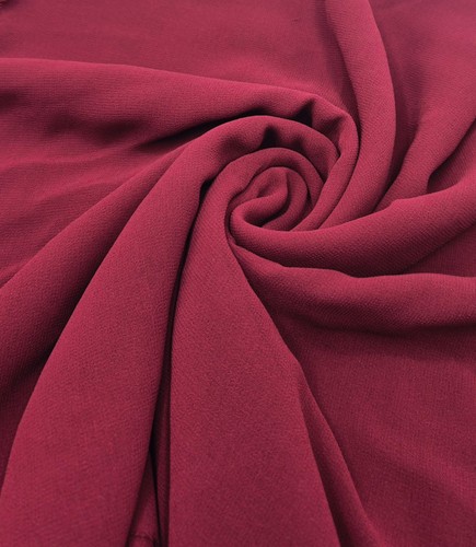 Plain burgundy chiffon sheer - chiffon,