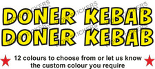2 x Doner Kebab Stickers