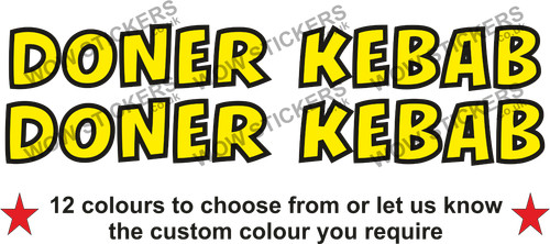 Doner kebab stickers - doner,