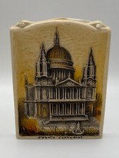 Decorative Plaque 2PCS Vintage Ivorex Osborne St Pauls Wells Cathedral Torn Hill