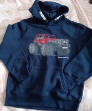 Boys Kangaroo Poo Navy Hoodie Age 9-10