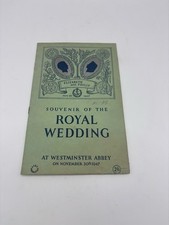 Souvenir of The Royal Wedding A Westminster Abbey November 20th 1947 