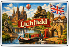 Lichfield cathedral canal boat - lichfield,