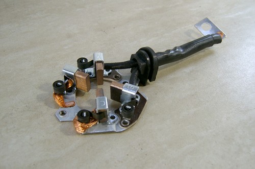 Starter motor brushbox - motor, fits