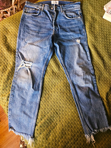 Zara trf denim - women's, blue