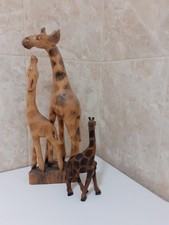 Wooden Giraffes Preloved. Ix