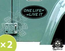 2x One Life Live it STICKERS