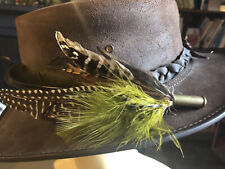 Feather /Brass bullet , hat