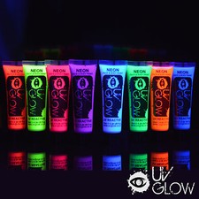 UV Glow Neon Face Paint Body