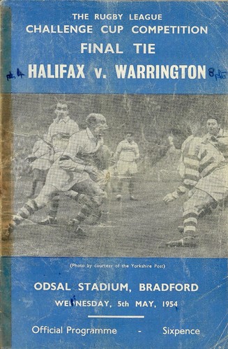 Halifax warrington 1954 - warrington,
