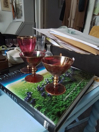 Vintage cranberry glass - cranberry, ware