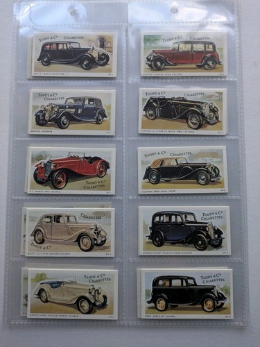Cigarette cards taddy - cards,