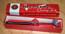 VINTAGE 1950s KITHURST CARVING FORK IN ORIGINAL BOX - George Butler