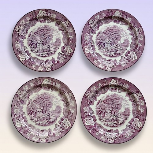 Vintage purple wood - 4x, &
