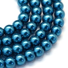 8mm glass pearl necklace - 1/3",