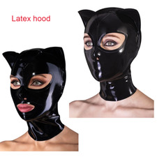 UK Latex Gummi Hood Cat Ears