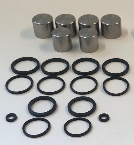 Front stainless pistons - stainless,