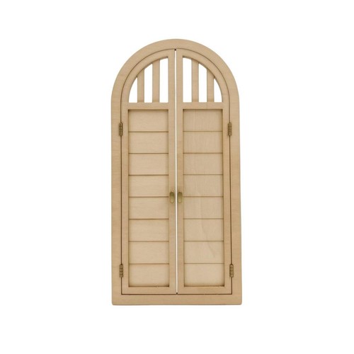 Miniature wooden door - wooden,
