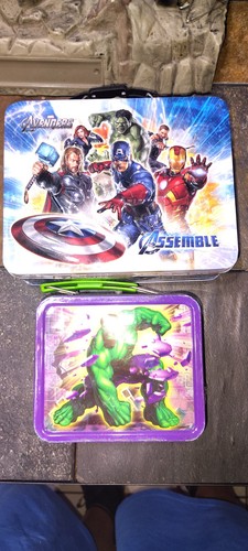Hulk avengers tin lunch box - tin,