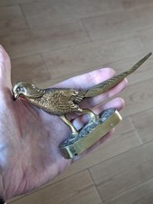PHEASANT SOLID BRASS 7" SIGNED