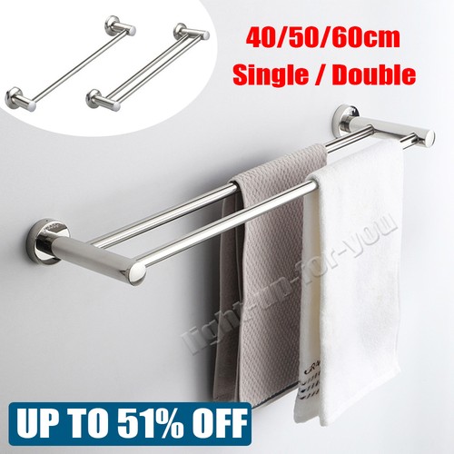 Single double towel rail - double, rack
