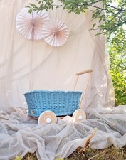 Wicker Sea Colour Toy Stroller