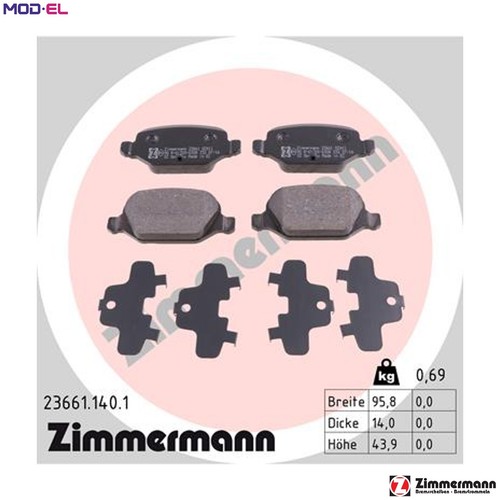 Brake pad set - brake,