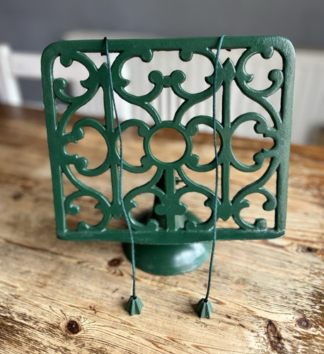 Cast iron cookbook stand - iron,