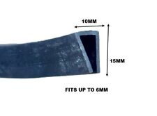 Rubber U Channel Edging Trim Seal Square 15mm x 10mm