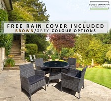 4 Seater Rattan Dining Set