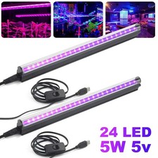 2 Pcs UV Black Light LED Strip