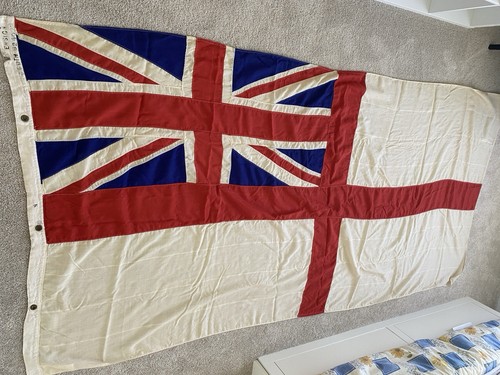 Vintage wool white ensign - wool,