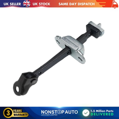 Front door hinge stop check - front,