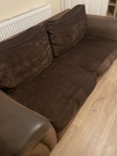 Dfs chocolate brown sofa - chocolate,