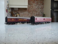 Bargain to Clear 2 x Hornby R164 LMS Operating Travelling Post Offices - VGC