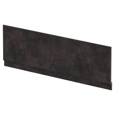 Nuie Matt Metallic Slate 1800mm Bath Front Panel with Plinth - MPC2607