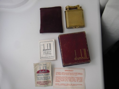 Dunhill petrol lighter boxed - dunhill, lighter,
