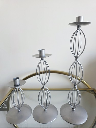 Modern silver wire cage - silver,