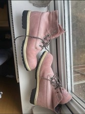 Pink Timberland boots