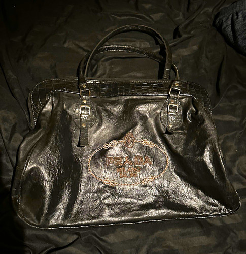Prada black leather - prada,