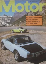 Motor magazine 1/12/1973 featuring Peugeot road test, Mazda RX3, Austin Allegro
