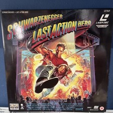 Laserdisc Last Action Hero Schwarzenegger Laser Disc LD Widescreen Movie Double