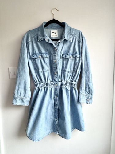 Zara denim shirt dress - zara,
