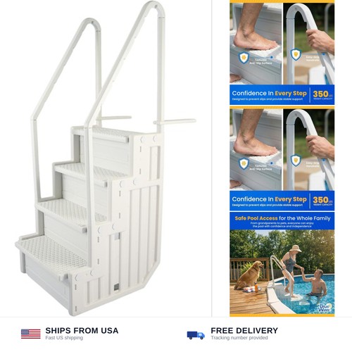 Blue wave easy pool - steps, –