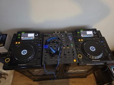 Pioneer CDJ2000 x2 And DJM800 x1.  Adidas Sennheiser HD 25-1 II  DJ Headphones