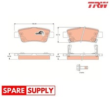 BRAKE PAD SET, DISC BRAKE FOR