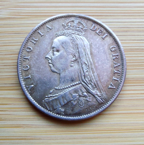 Queen victoria silver half - queen,