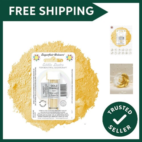 Sugarflair gold sparkle edible - gold,
