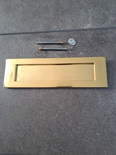 Victorian letter box - box, plate