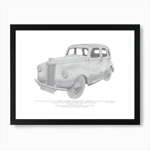 Ford prefect e493a art - ford,